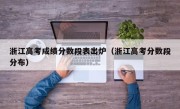 浙江高考成绩分数段表出炉（浙江高考分数段分布）