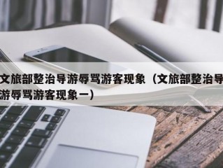文旅部整治导游辱骂游客现象（文旅部整治导游辱骂游客现象一）
