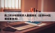 西乙积分榜西班牙人最新排名（足球004比赛结果查询）