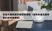 食道炎最明显的症状有哪些（慢性食道炎最明显的症状有哪些）