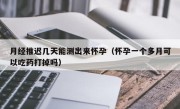 月经推迟几天能测出来怀孕（怀孕一个多月可以吃药打掉吗）
