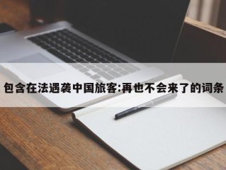 包含在法遇袭中国旅客:再也不会来了的词条