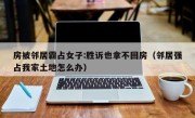 房被邻居霸占女子:胜诉也拿不回房（邻居强占我家土地怎么办）