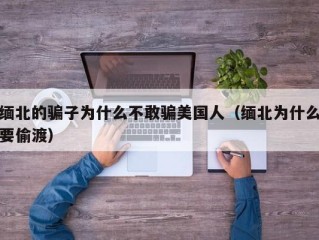 缅北的骗子为什么不敢骗美国人（缅北为什么要偷渡）