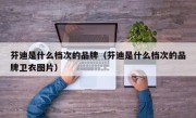 芬迪是什么档次的品牌（芬迪是什么档次的品牌卫衣图片）