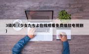 3级片（少女たちよ在线观看免费播放电视剧）