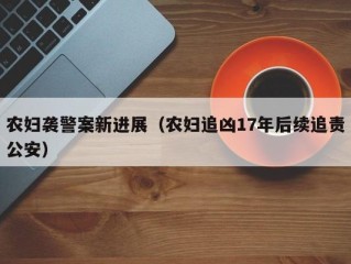 农妇袭警案新进展（农妇追凶17年后续追责公安）