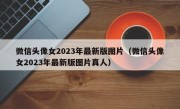 微信头像女2023年最新版图片（微信头像女2023年最新版图片真人）
